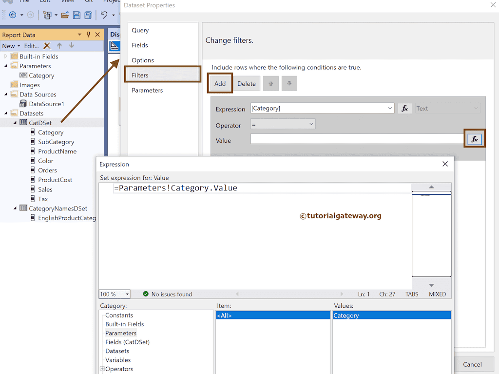 Add Filter expression at Dataset Level