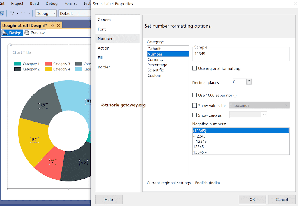 Format Data label Numbers