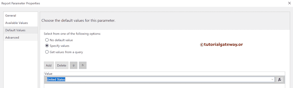 Hide Report Parameter 6