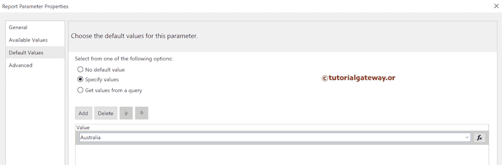 Duplicate Report and Change Parameter Value