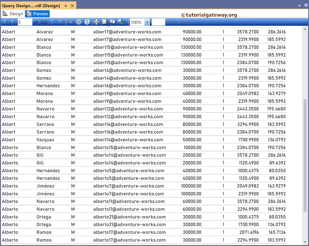 SSRS Query Builder or Designer in Report Wizard