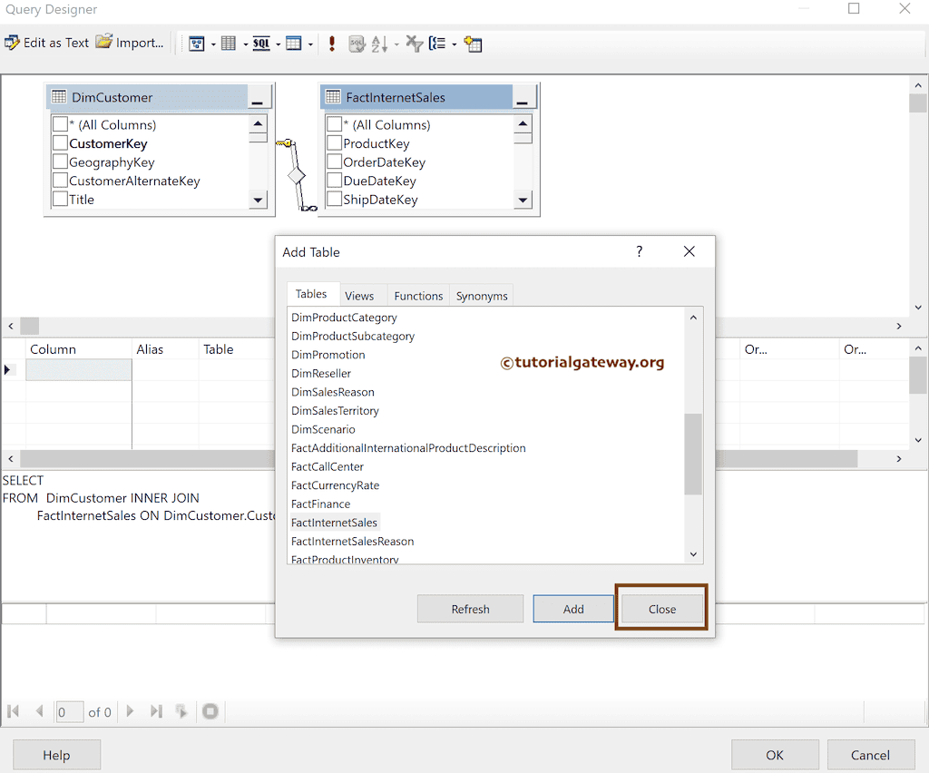 SSRS Query Builder or Designer to select multiple tables in Report Wizard
