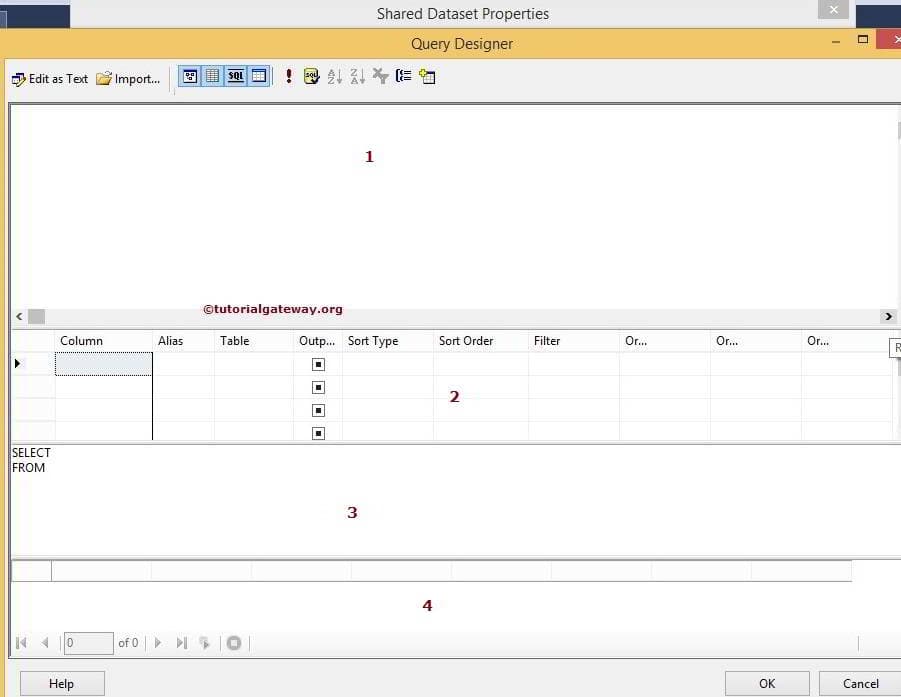 DataSet Properties Window 2