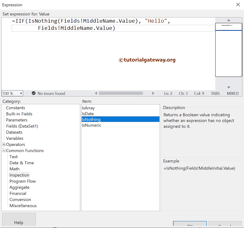 Expression to Replace Table Nulls