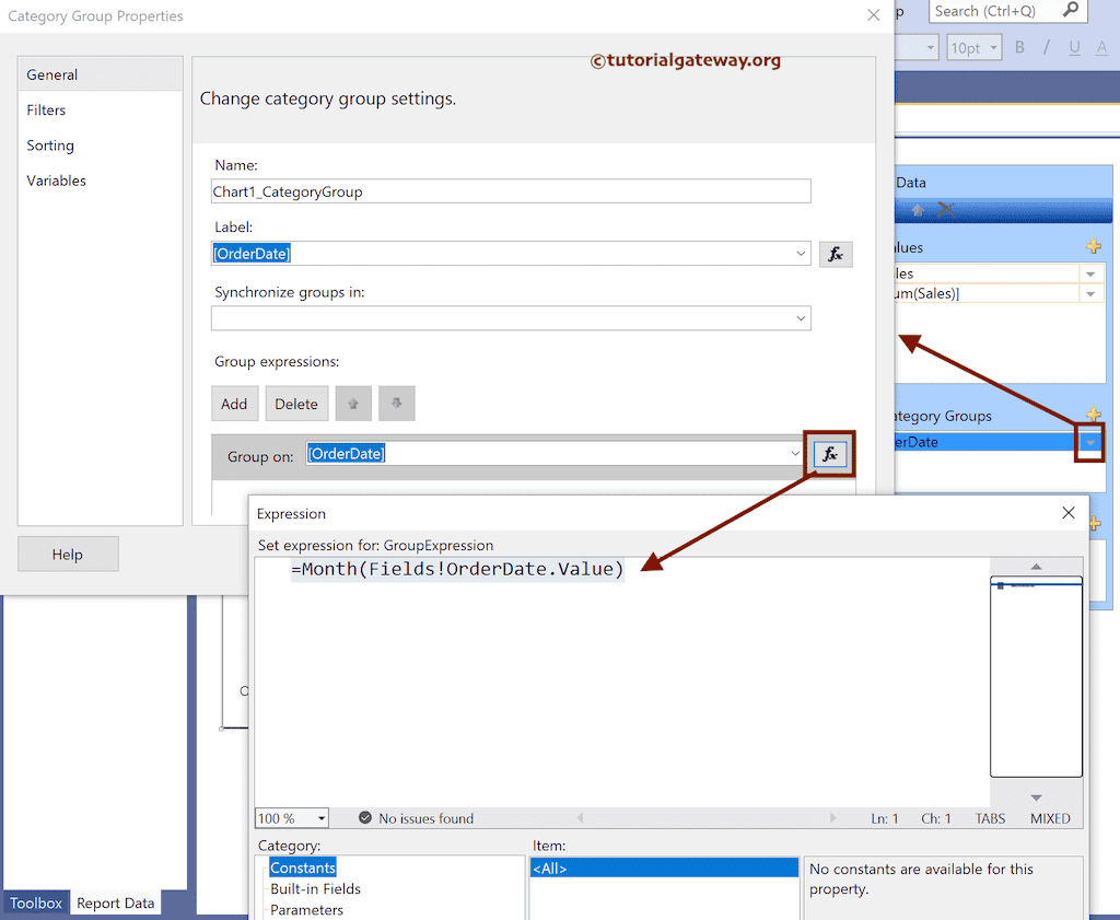 Add group On Expression in Category Groups