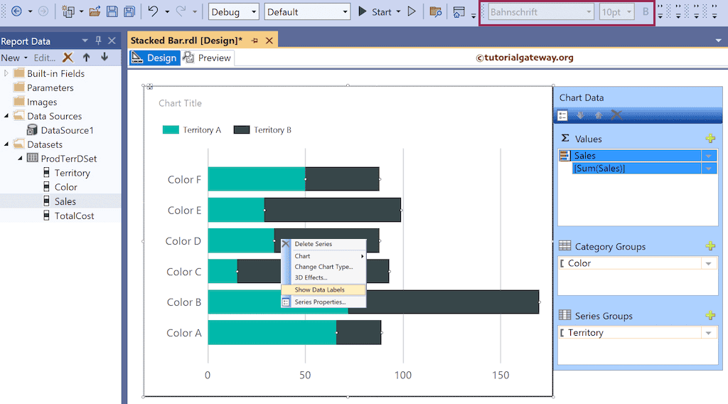 Add Columns to Values, Category, and Series Groups