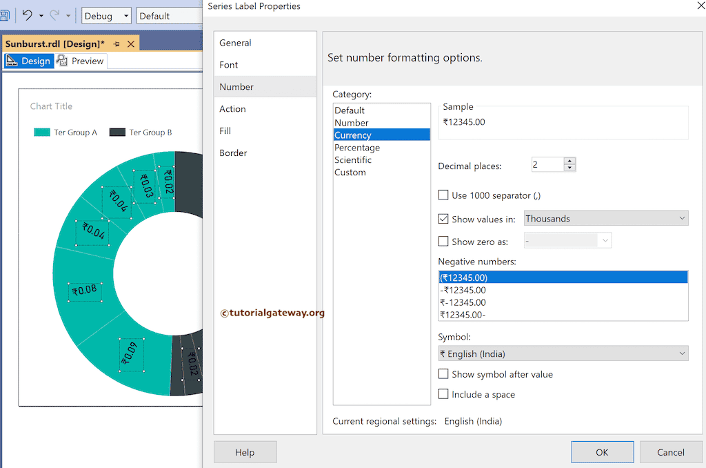 Format data labels Numbers