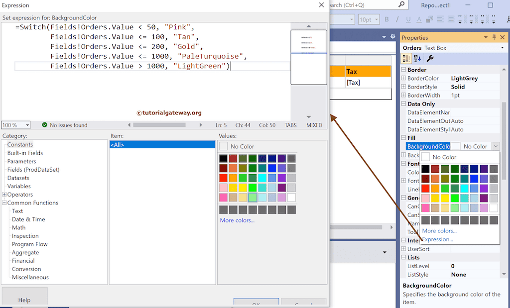 Expression for Switch Statement