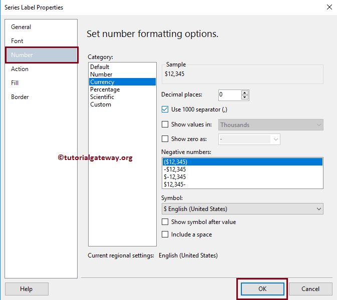 Format Radar Chart Label Numbers