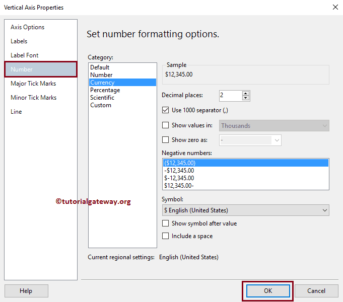 Format Vertical Axis