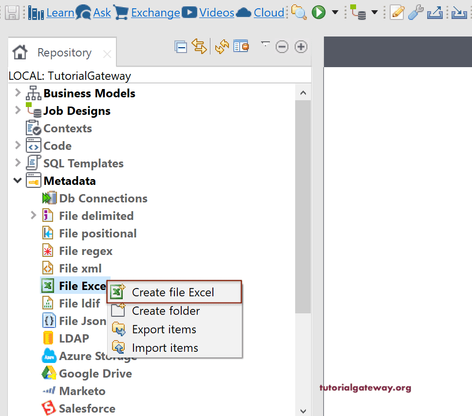 Read Excel File in Talend 1