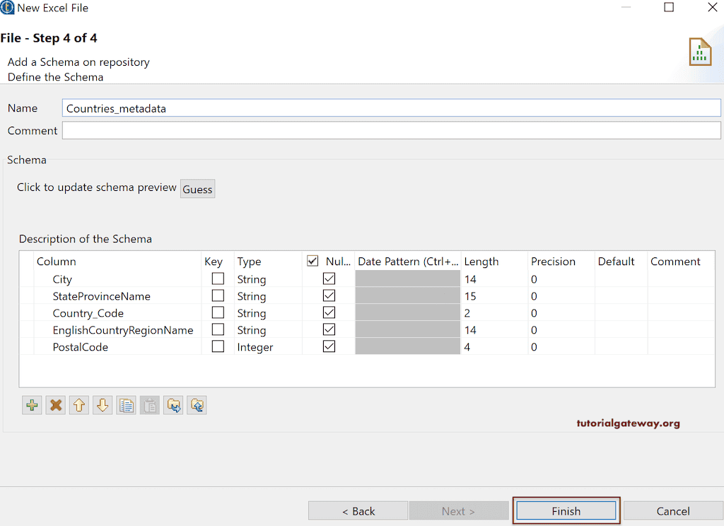 Read Excel File in Talend 8