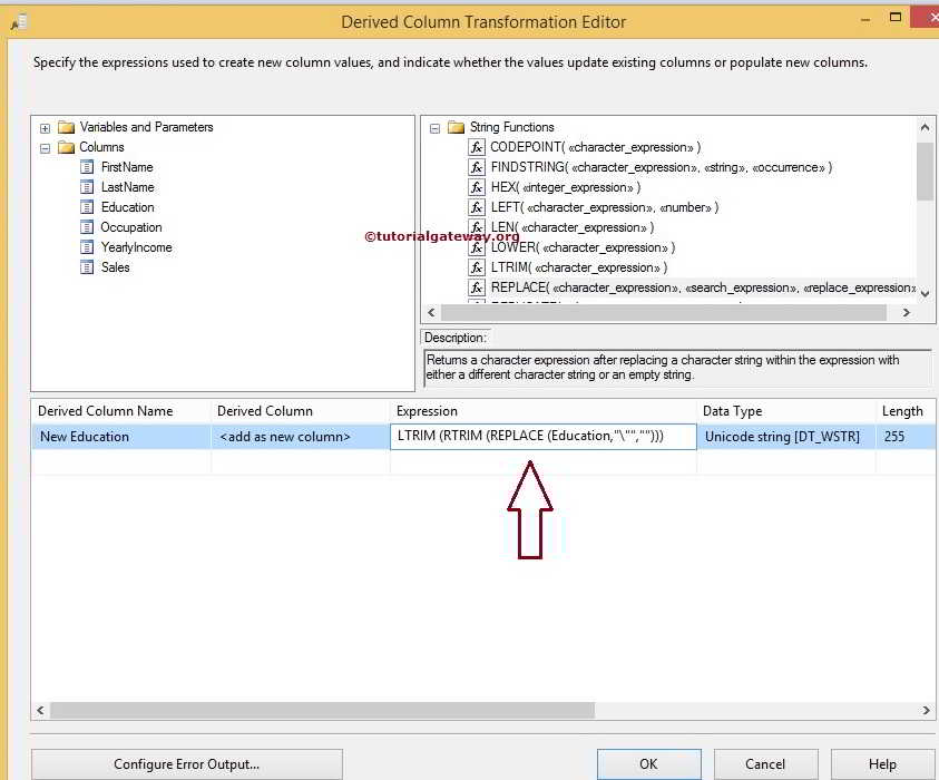 Remove Double Quotes in Excel Sheet using SSIS 9