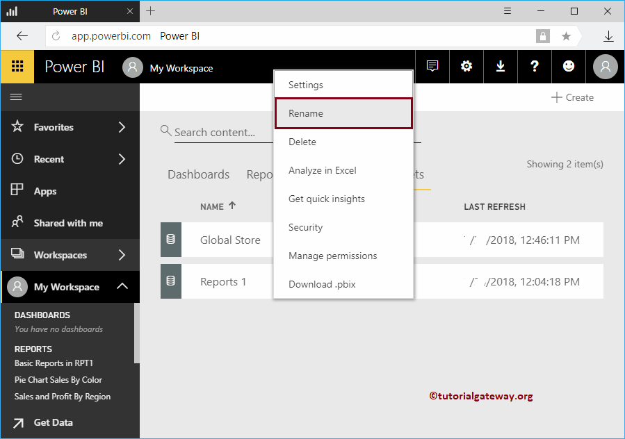Choose Rename option from context menu 4