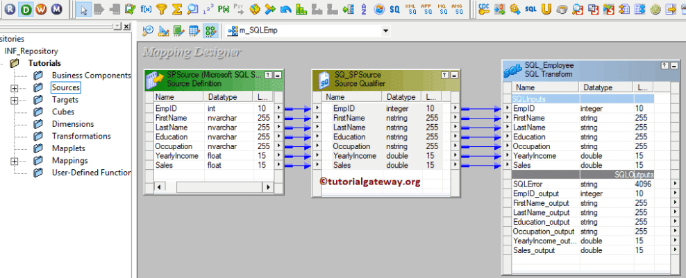 SQL Transformation in Informatica 12