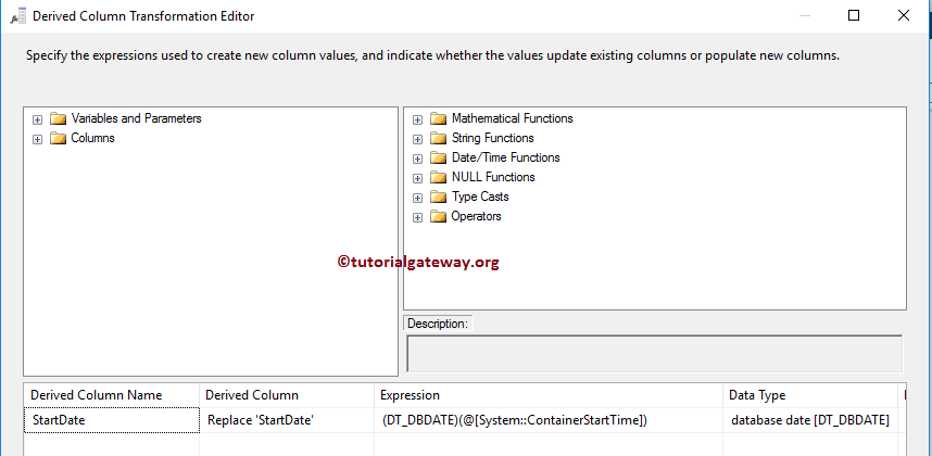 Derived Column Expression