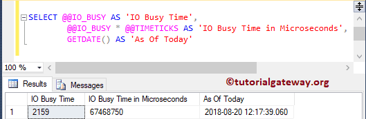 SQL @@IO_BUSY Example 2