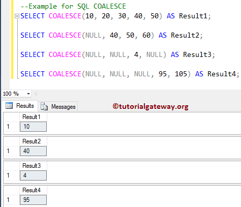 Coalesce on Numeric Values 1
