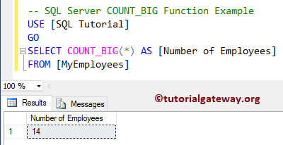 COUNT_BIG Function 2