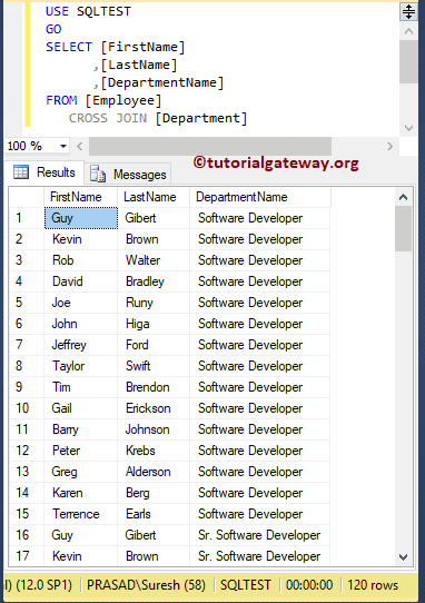 CROSS JOIN to Select few Columns 4