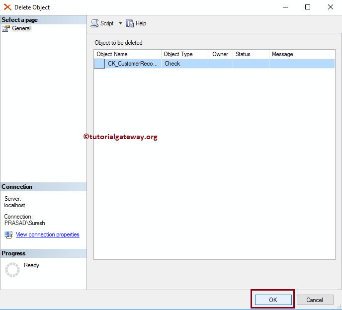 Delete Check Constraint 18