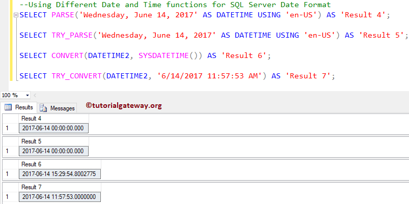 Using Conversion Functions Parse, try_parse 9