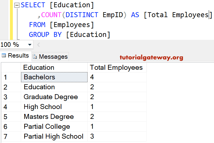 Count Records in a Table 1