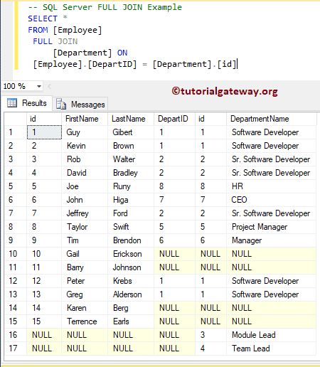 without Outer keyword 7