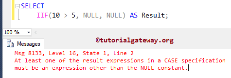 IIF function working with Null Values throwing error 8133