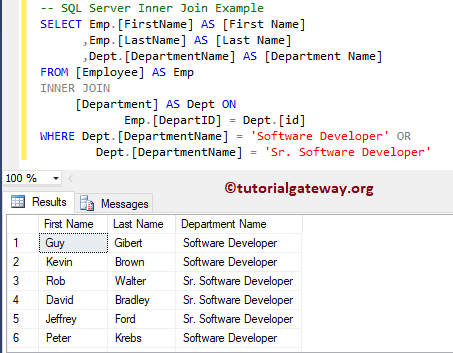 INNER JOIN Where Clause 11