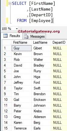 INSERT INTO SELECT Statement 4