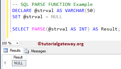 PARSE Function 2