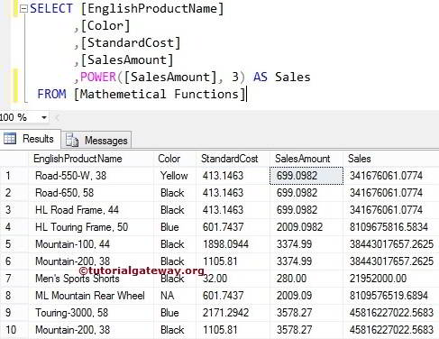 POWER FUNCTION Example 2