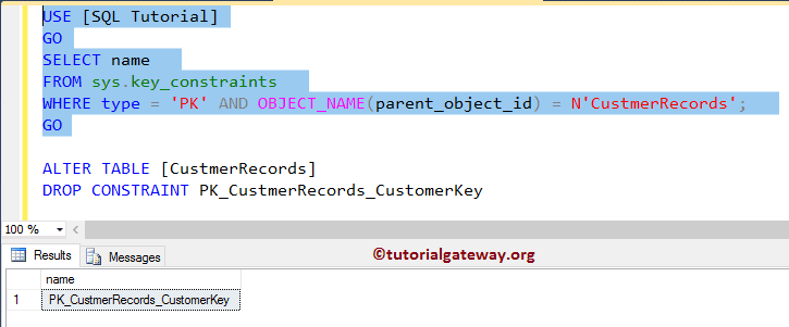 Delete or Drop Primary Key constraint 13