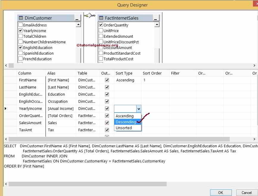 Sort Type options 11