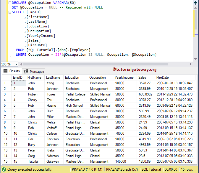 SQL Query to Select All If Parameter is Empty or NULL 4