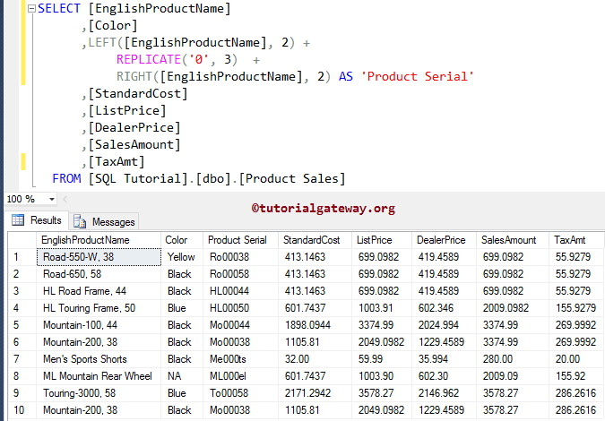 REPLICATE Function 3