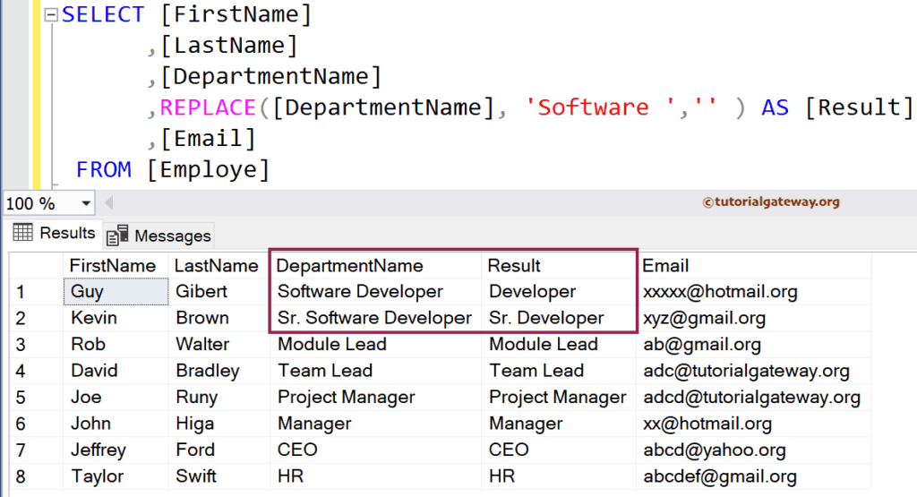 Remove a Word with REPLACE Function