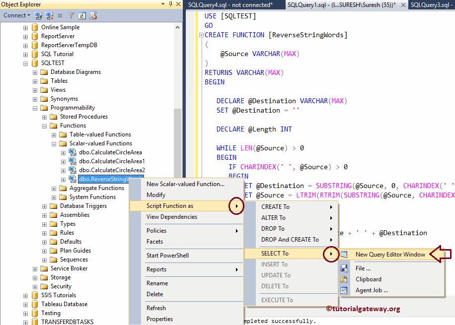 SQL Reverse String Words 2