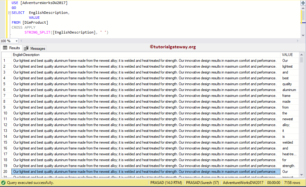 STRING_SPLIT Function 3