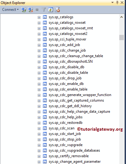 SQL Server Change Data Capture CDC System stored Procedures 5