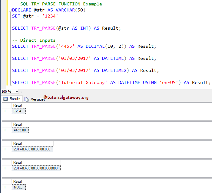 SQL TRY_PARSE Function 1