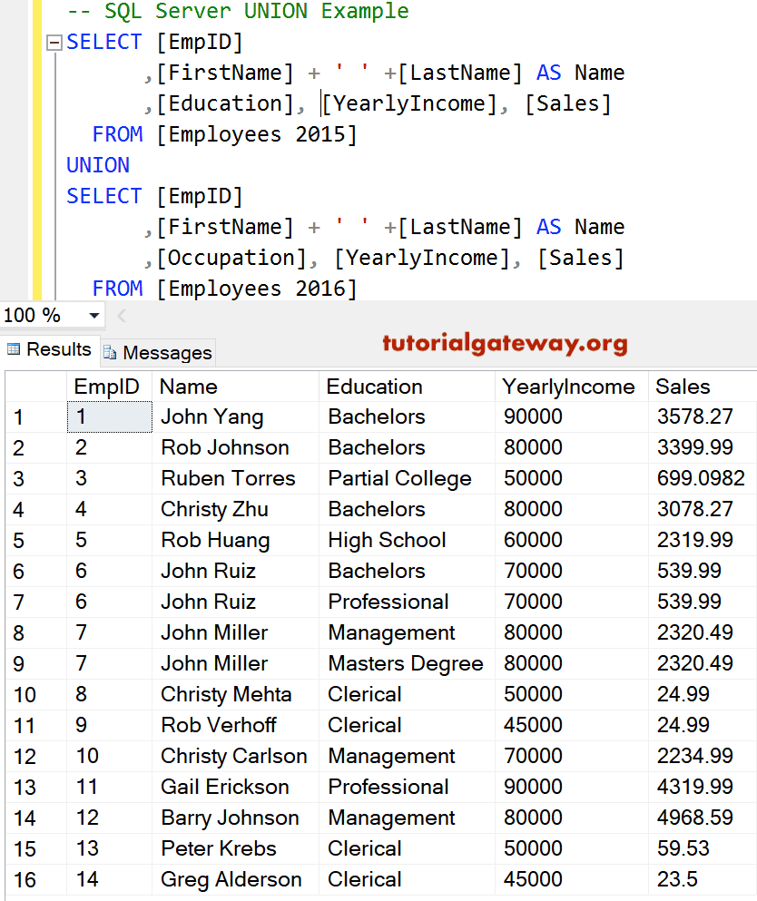 Combine Different Columns Example 10
