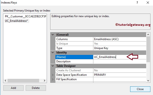 Assign a Name to it 8