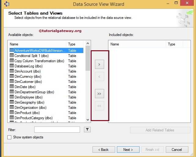 SSAS Data Source View 4