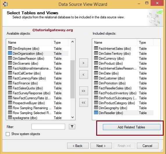 SSAS Data Source View 5