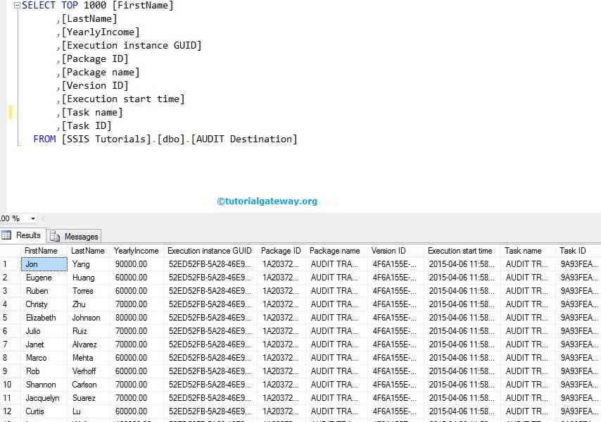 Audit Transformation in SSIS 9