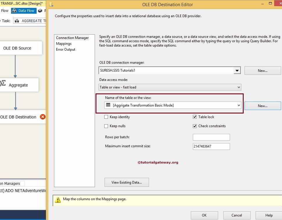 Aggregate Transformation in SSIS Basic Mode 8