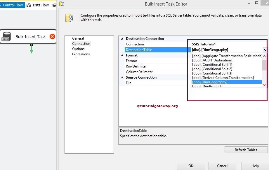 Bulk Insert Task in SSIS 7