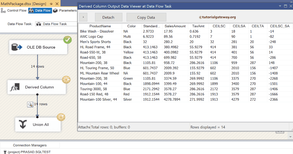 Math CEILING Function package preview